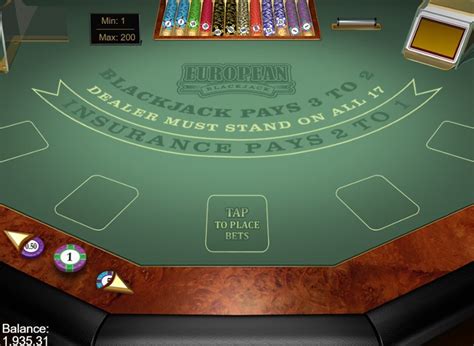 Play Free European Blackjack GOLD Game .